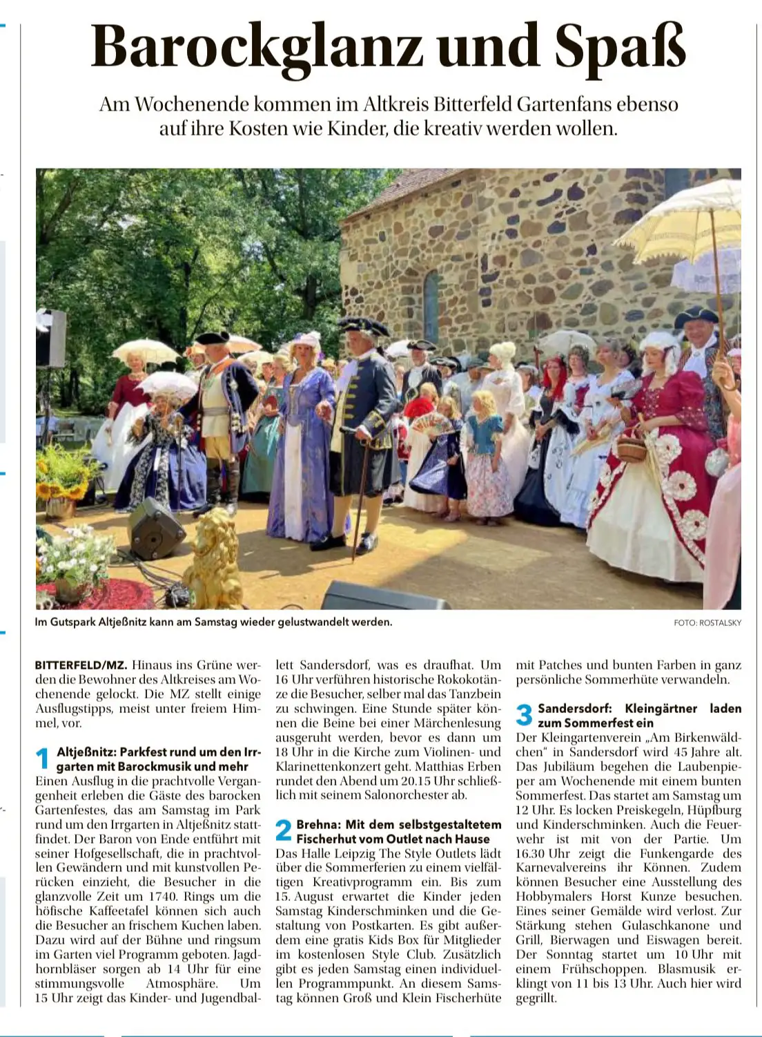 Parkfest · Barocker Gartentag im Gutspark Altjeßnitz, Foto 6
